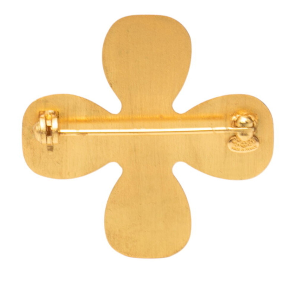 CHANEL Authentic Gold Logo Brooch - Picture 2 of 3